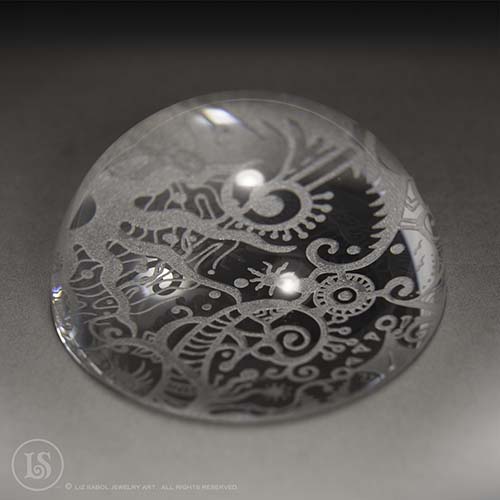 Hatter Sun Paperweight, Glass